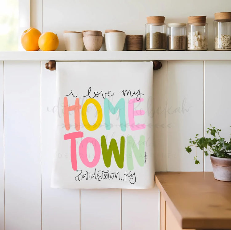I Love My Hometown Tea Towel- Melbourne FL