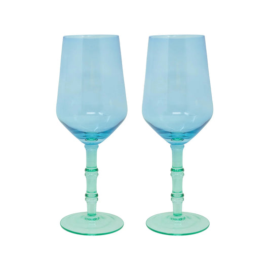 Wine Glass Set, Mint
Condition/Hydrangea Blue