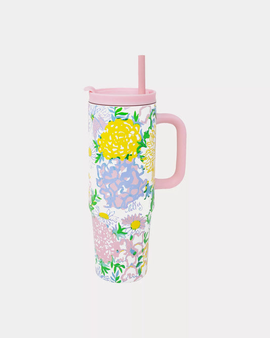 Stainless Steel 30 oz. Tumbler, Lilly Garden Home
