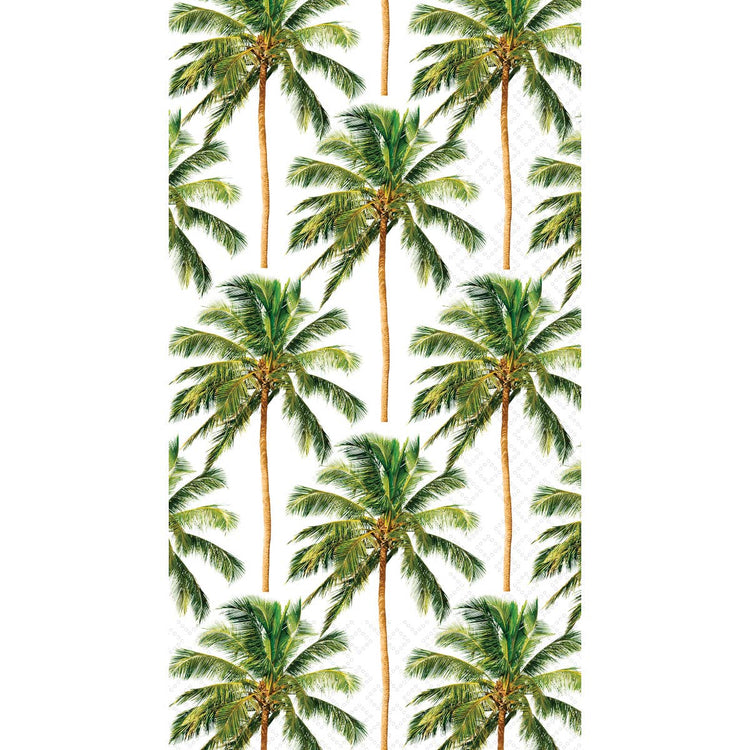 Paper Guest Towels Pack/20 Palm Trees Pattern