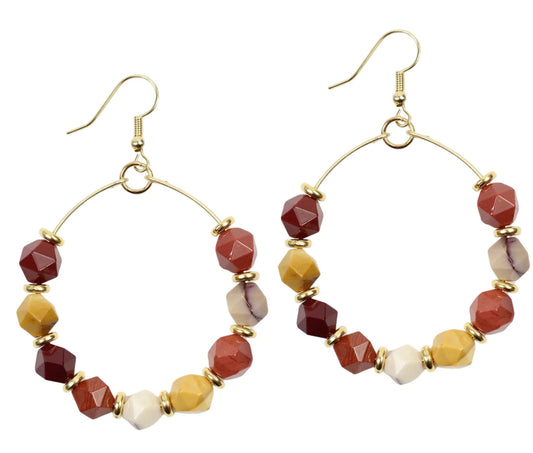 The Chloe Earring- Mookaite