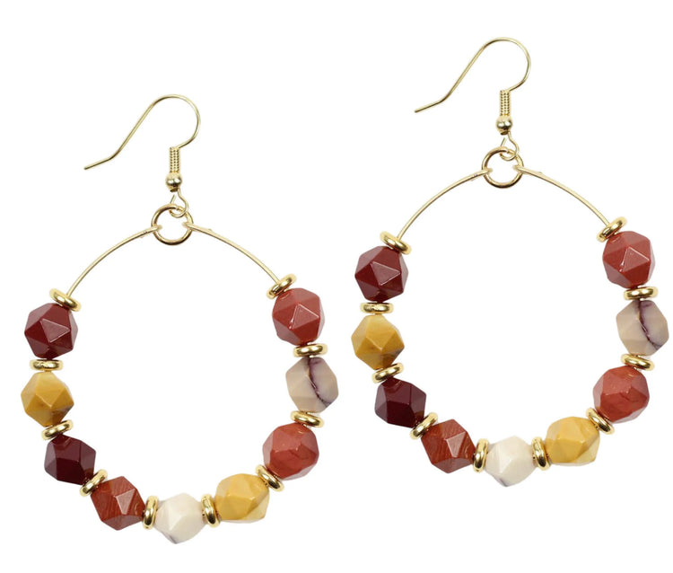 The Chloe Earring- Mookaite