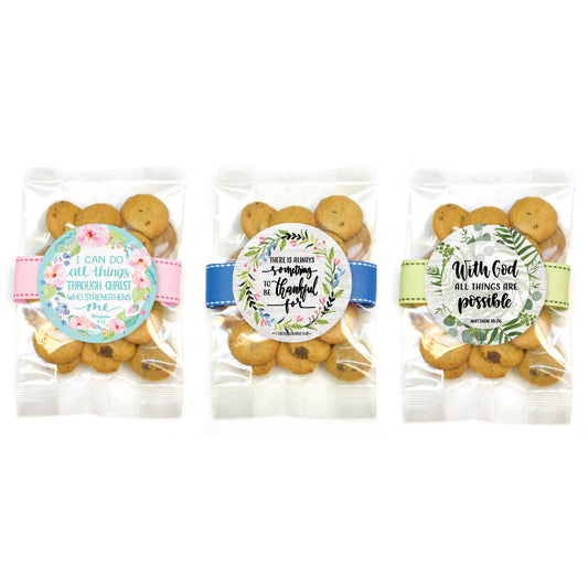 Bible Verse Cookie Bag- Small: Chocolate Chip