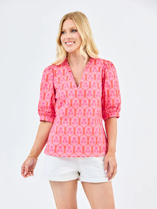 Colette Rosette Charm Pink Top