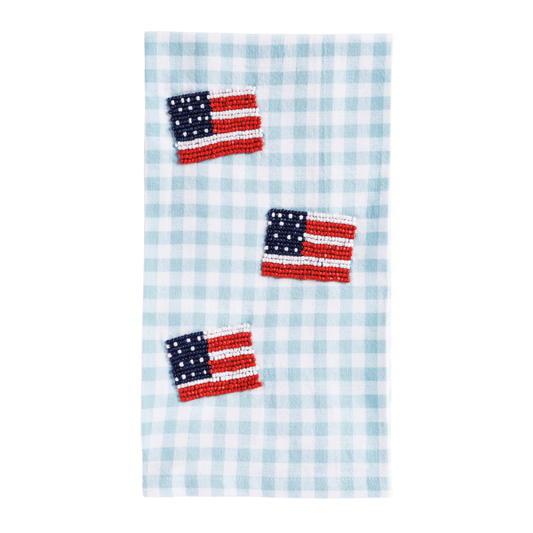 Americana Beaded Towels