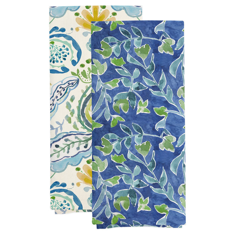 Azure & Ivy Cotton 28" Tea Towels Set of 2