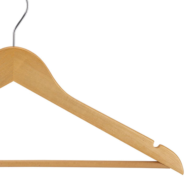 17" Natural Wood All Purpose Hangers - Case of 50