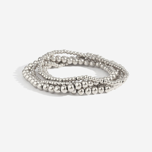 Stacker Stretch Bracelet Silver