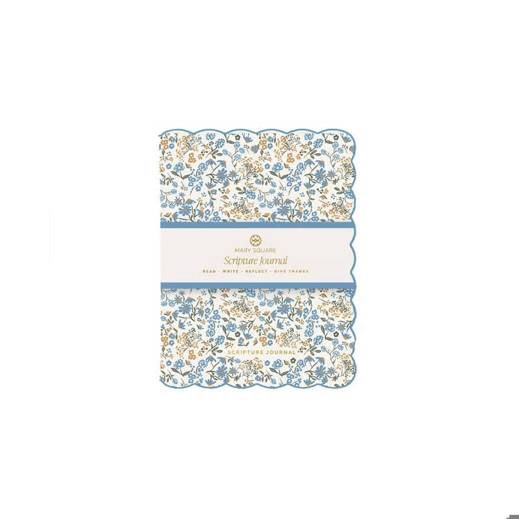 Petal Charm Blue Scripture Journal