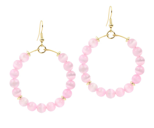 The Chloe Earring- Ballet Pink