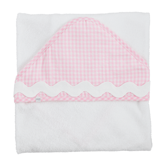 Pink Ric-Rac Hooded Towel