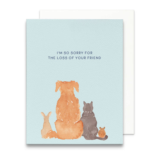 Pet Sympathy Greeting Card | Pet Loss Greeting Card