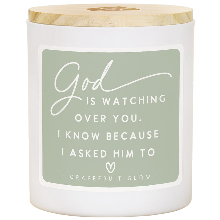 God is Watching Candle