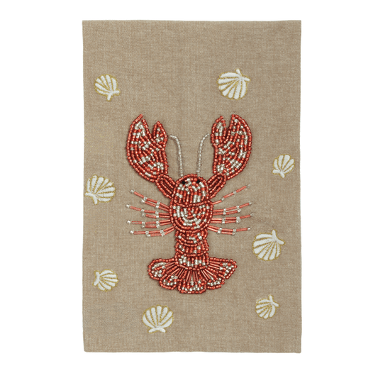 Lobster Beaded Towels