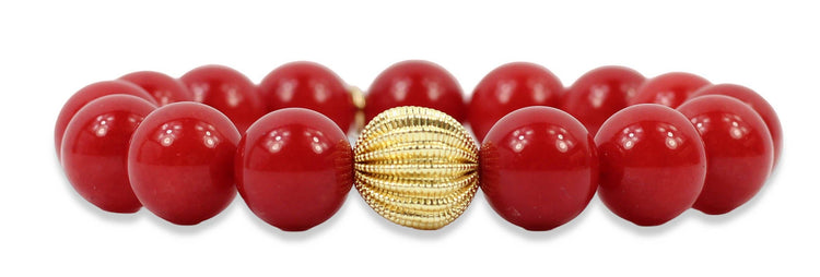 Kendley Stretch Bracelet - Cherry Red