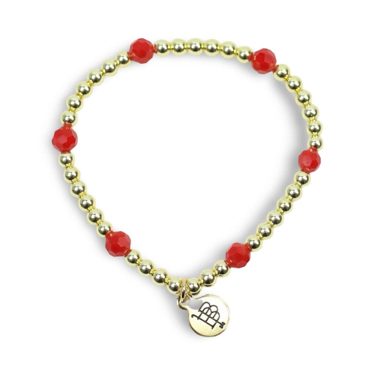 Lexi Stretch Bracelet - Bright Red