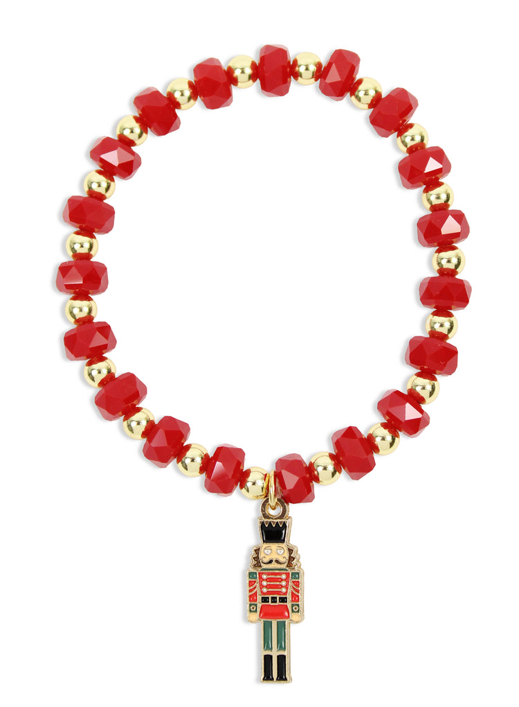 Annie Stretch Bracelet | Red Nutcracker
