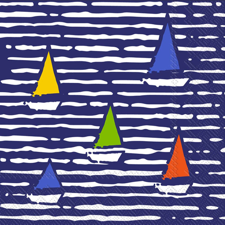 Paper Cocktail Napkins Pack of 20 Waterline Boats