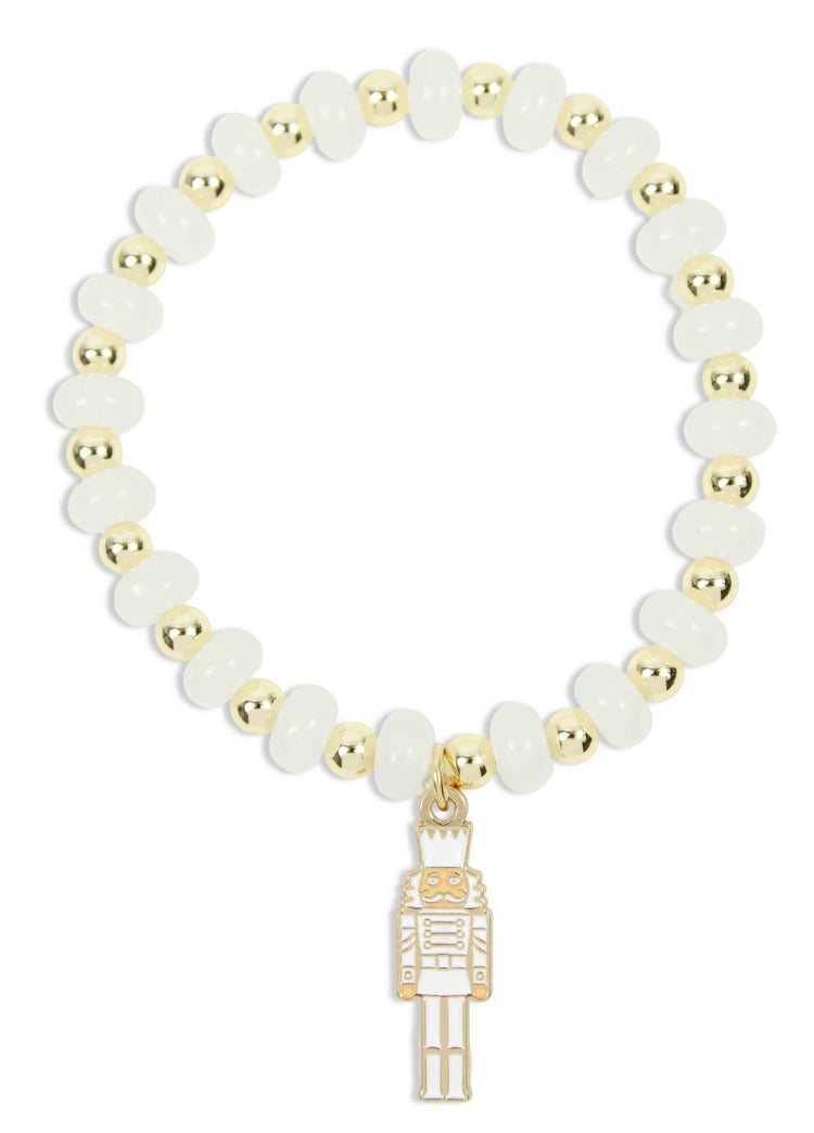 Annie Stretch Bracelet | White Nutcracker