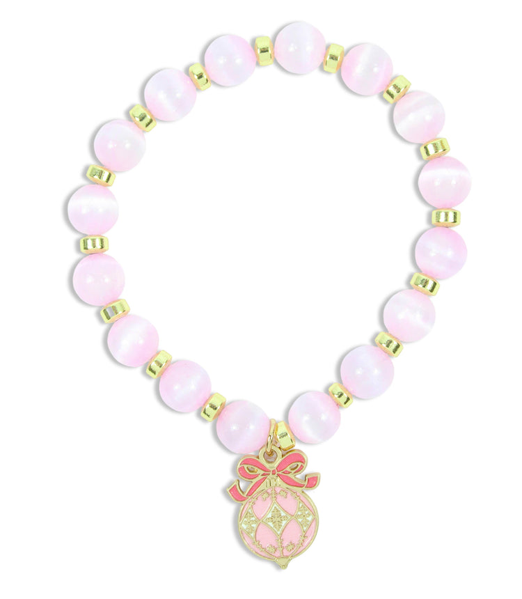 Annie Stretch Bracelet | Pink Ornament