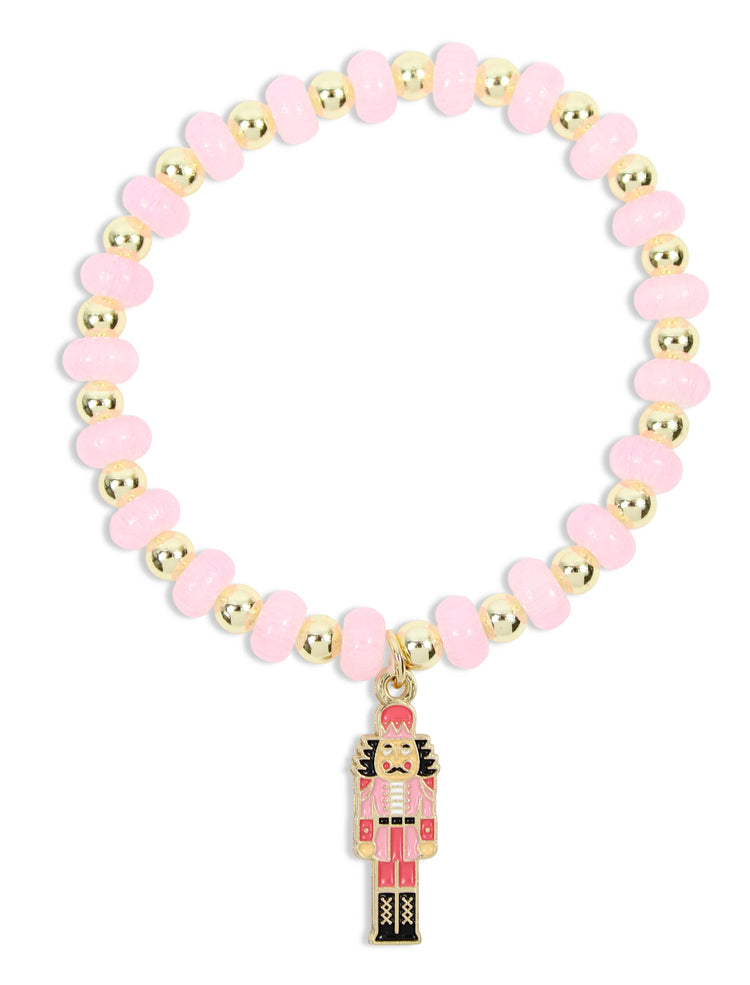 Annie Stretch Bracelet | Pink Nutcracker