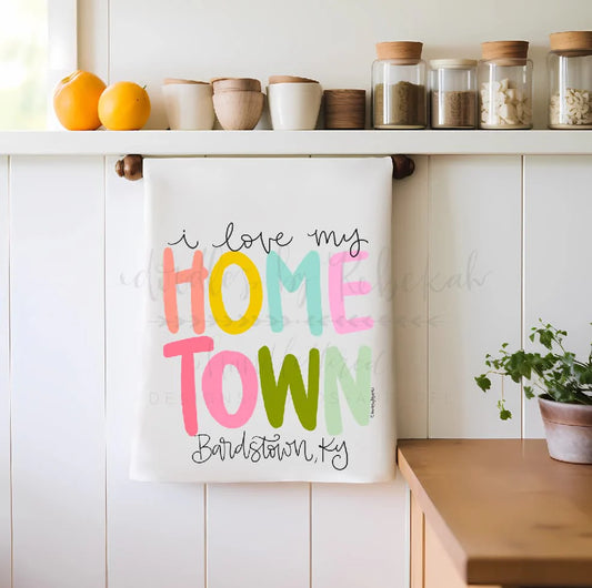 I Love My Hometown Tea Towel- Melbourne FL