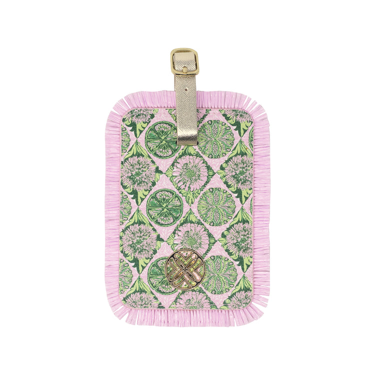 Luggage Tag, Tropical Tiles