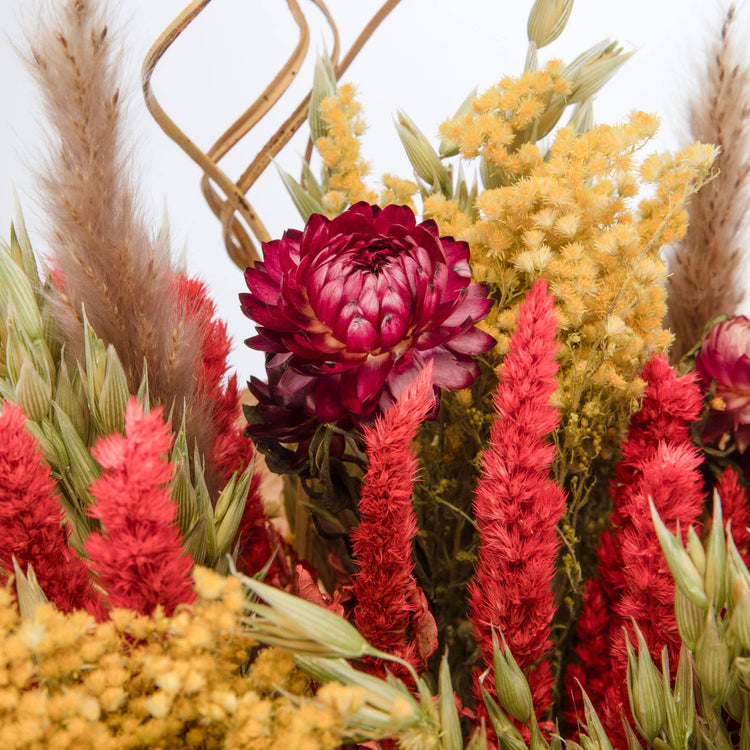 Mixed Dried Bright Floral Fall Bouquet Large