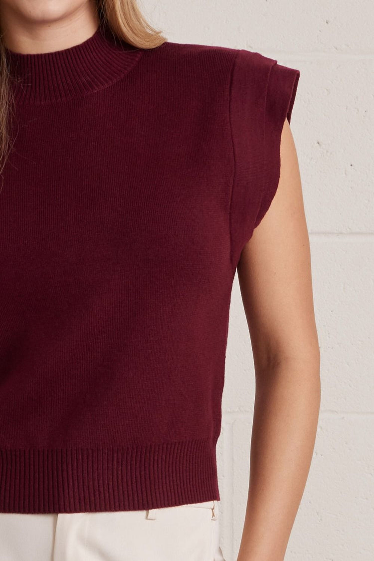 The Camille Mock Neck Sweater Top