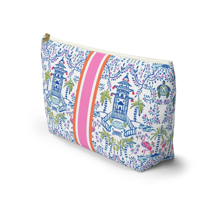 Britt Mills Mahjong Tile Pouch: Aria (Pink)