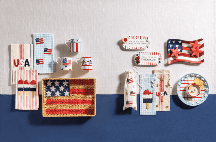 Americana Beaded Towels