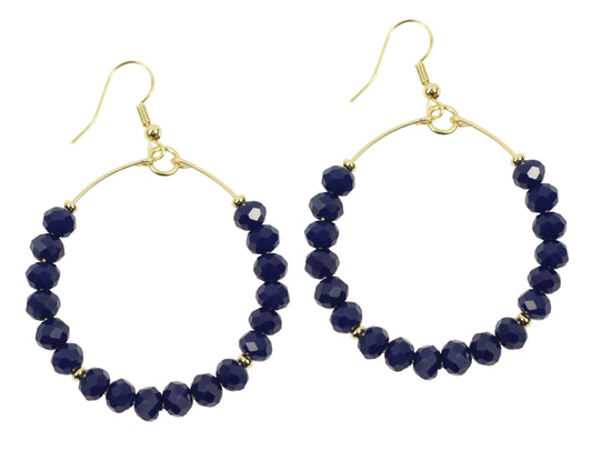 The Chloe Earring- Navy