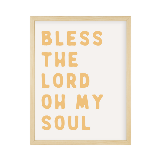 Bless The Lord Wall Art 11x14