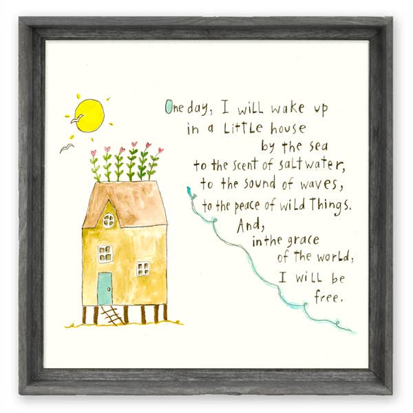 'Grace of the World' Wall Art by Sandy Gingras: White / 27.5X27.5