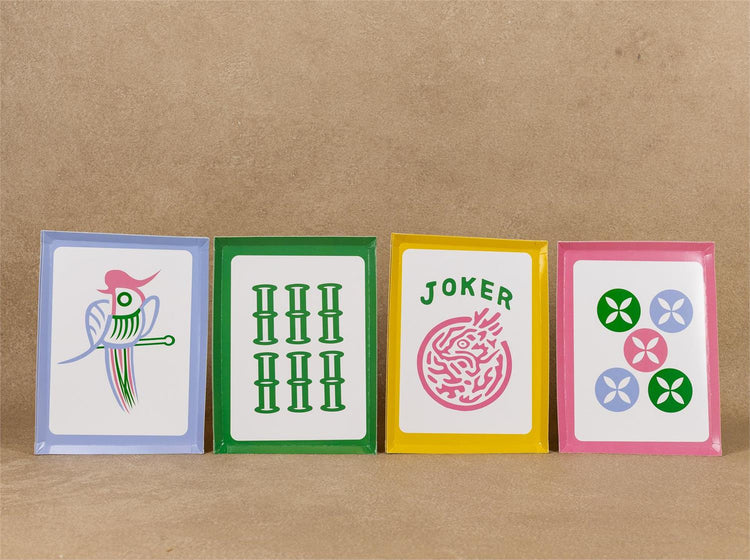 Paper Plates - Mahjong Tiles - 8 Ct - 7 x 9 In