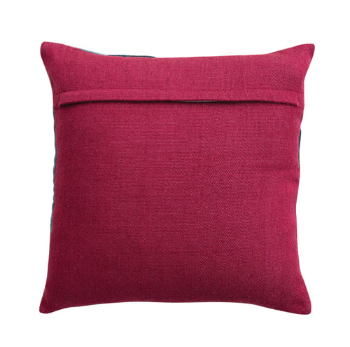 20” Square Hand Woven Fabric Indoor/Outdoor Pillow