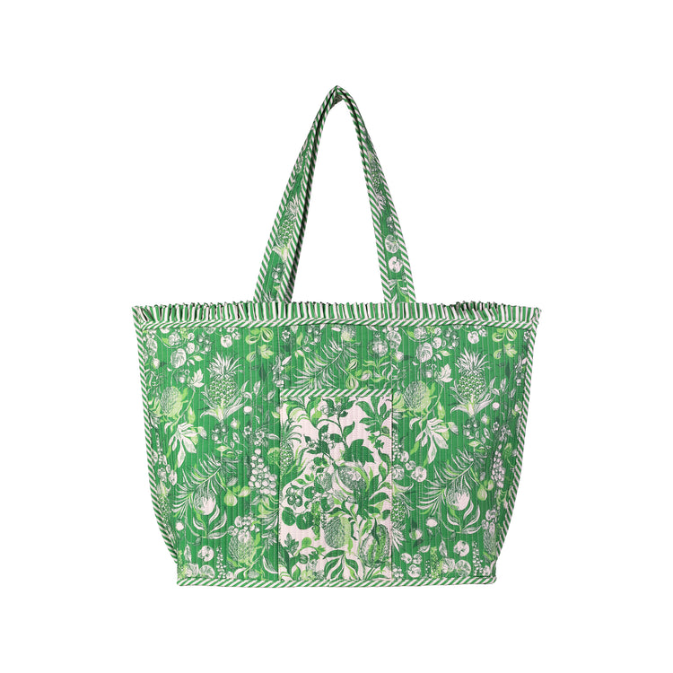 Quilted Ruffle Tote - Covent Garden