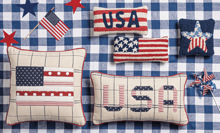 Americana Hooked Pillows