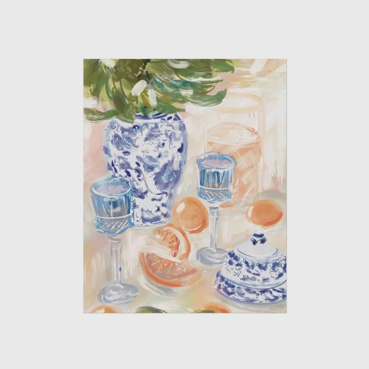 Chinoisorie & Citrus- Art Print- 8 x 10