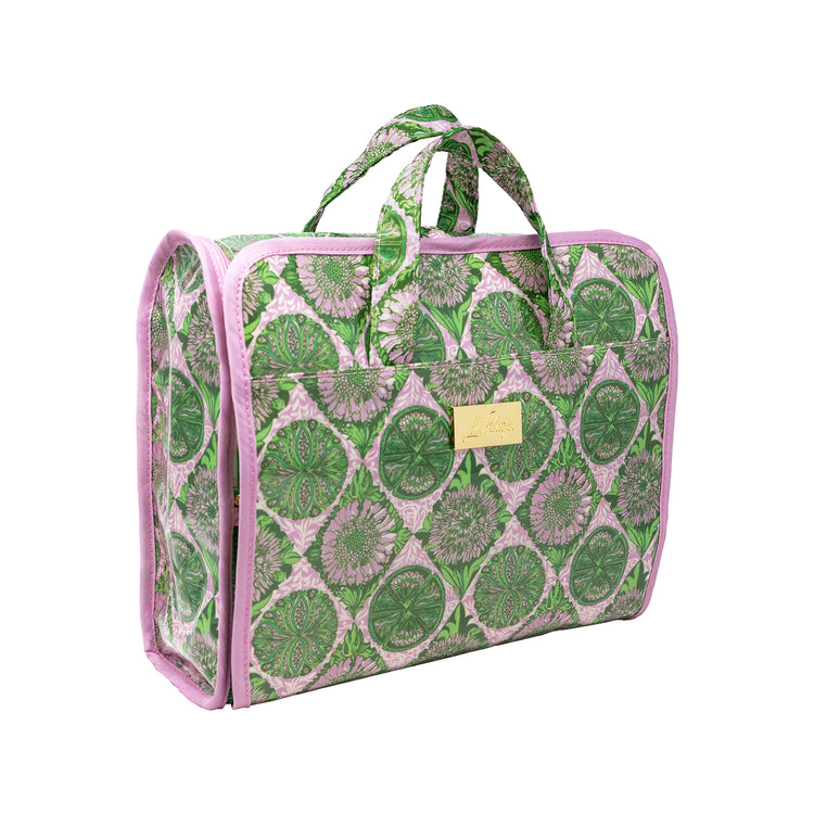 Hanging Toiletry Bag - Tropical Tiles