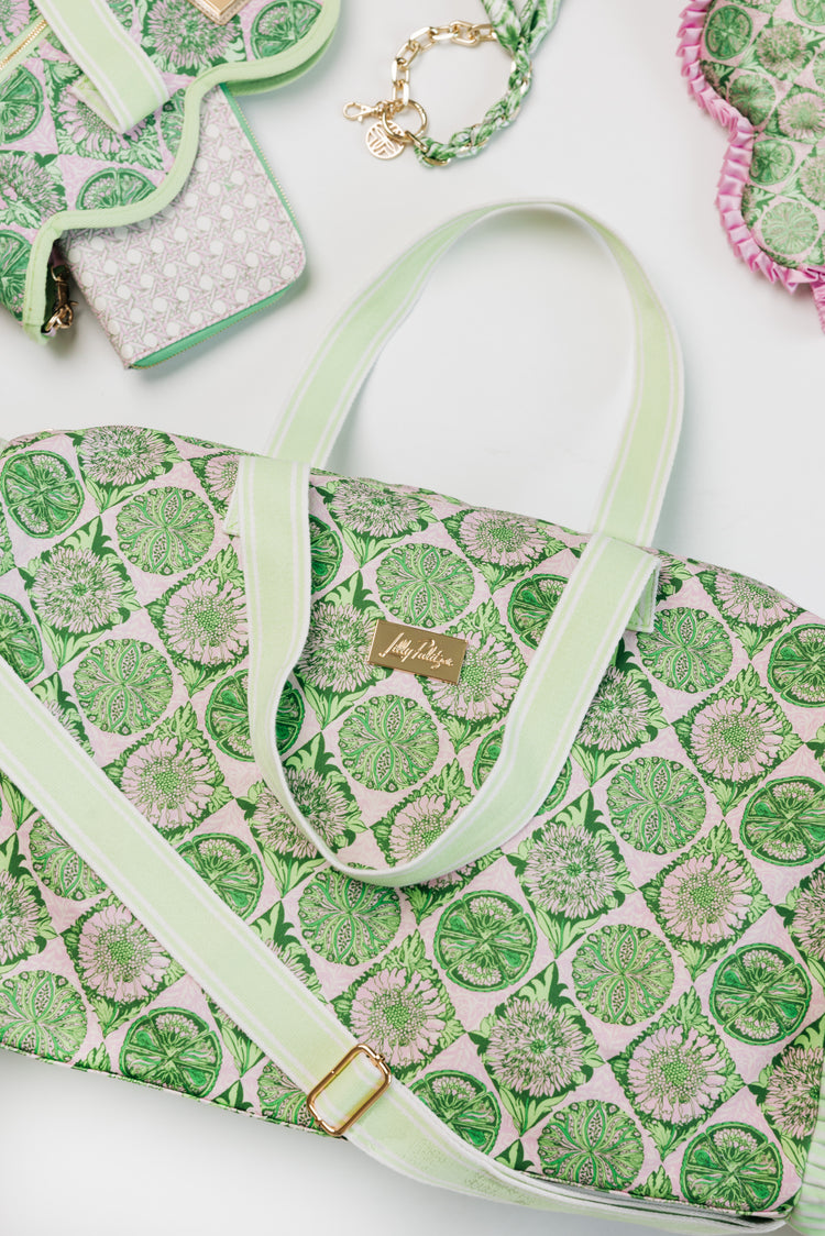 Duffle Tote, Tropical Tiles