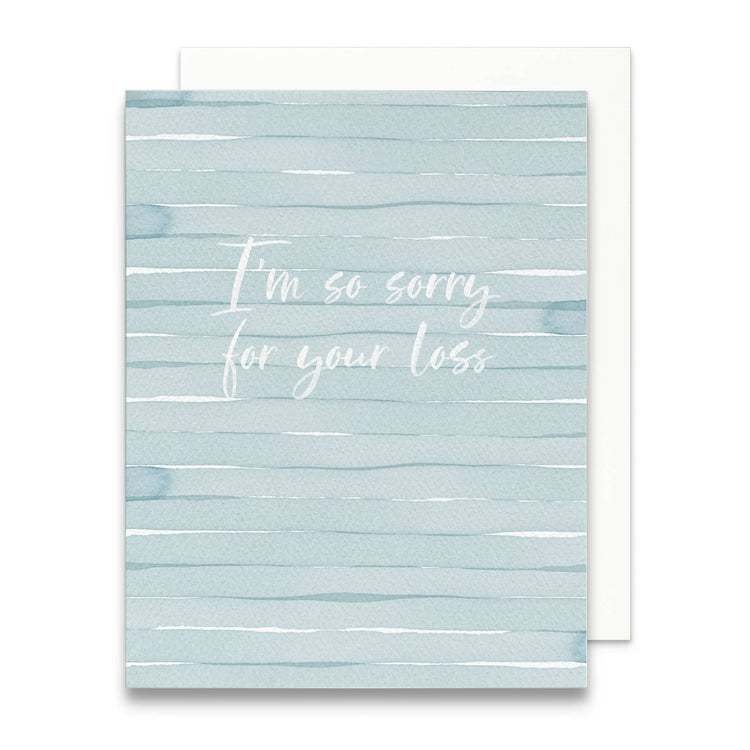 I'm So Sorry For Your Loss Greeting Card | Miscarriage Card