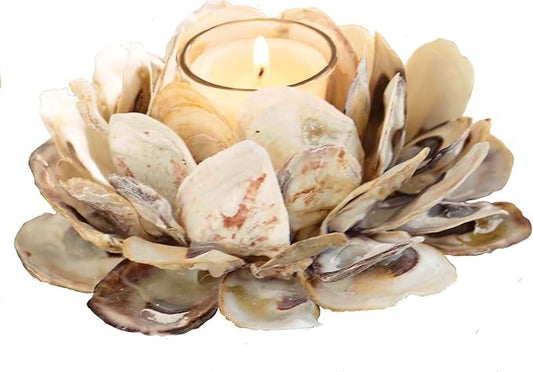 Oyster Shell Votive Holder