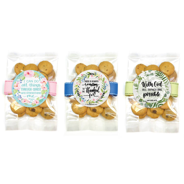 Bible Verse Cookie Bag- Small: Chocolate Chip