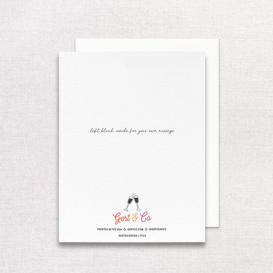 Champagne Wedding Greeting Card | Cheers to Forever Card