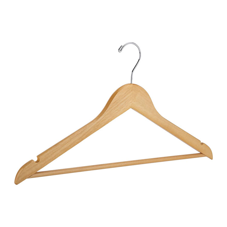 17" Natural Wood All Purpose Hangers - Case of 50