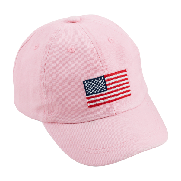 Pink American Flag Embroidered Hat