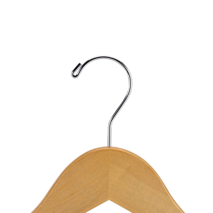 17" Natural Wood All Purpose Hangers - Case of 50