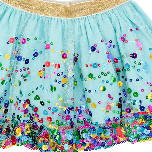 Blue Confetti Sequin Tutu