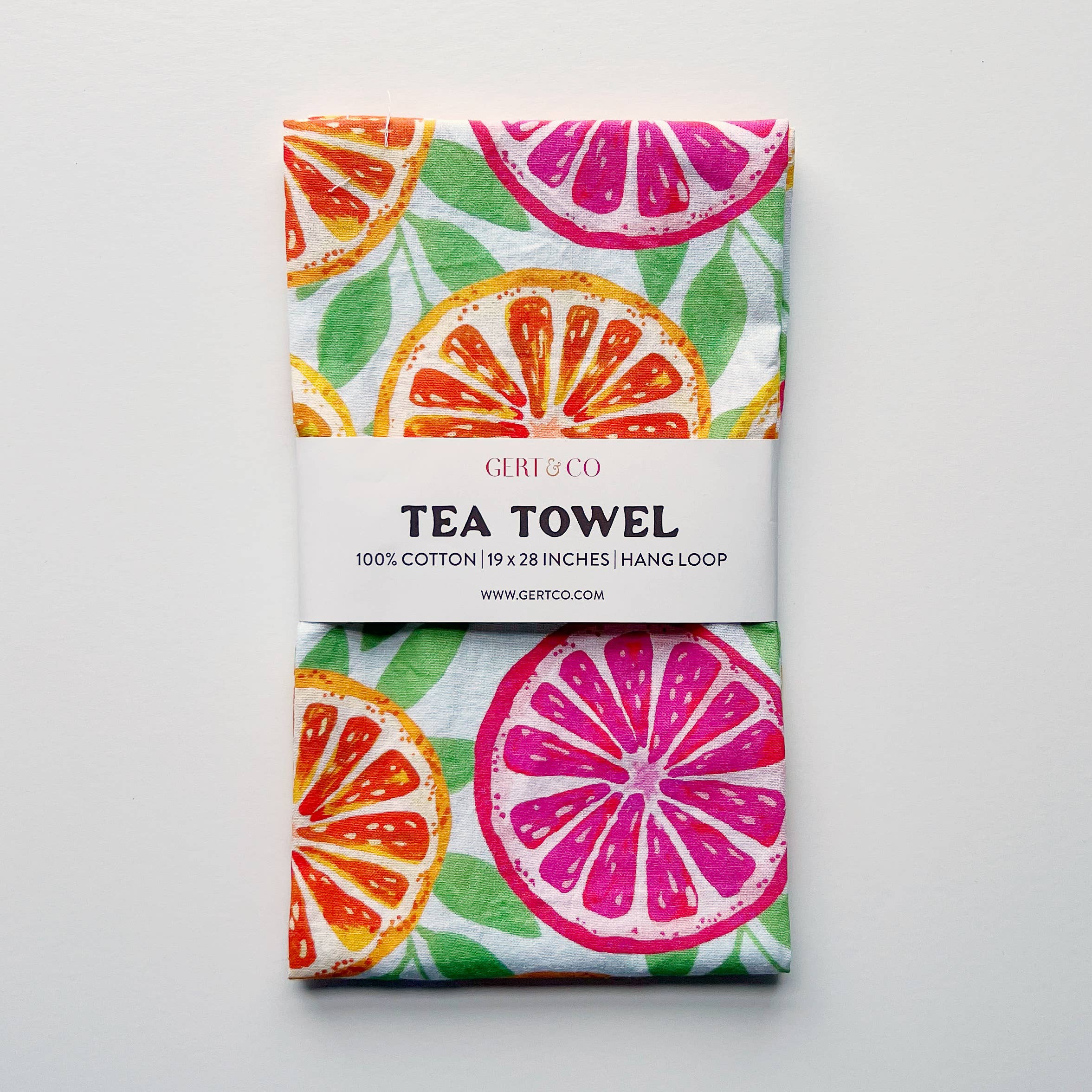 Bright Citrus Kitchen Towel | Orange Slices Tea Towel